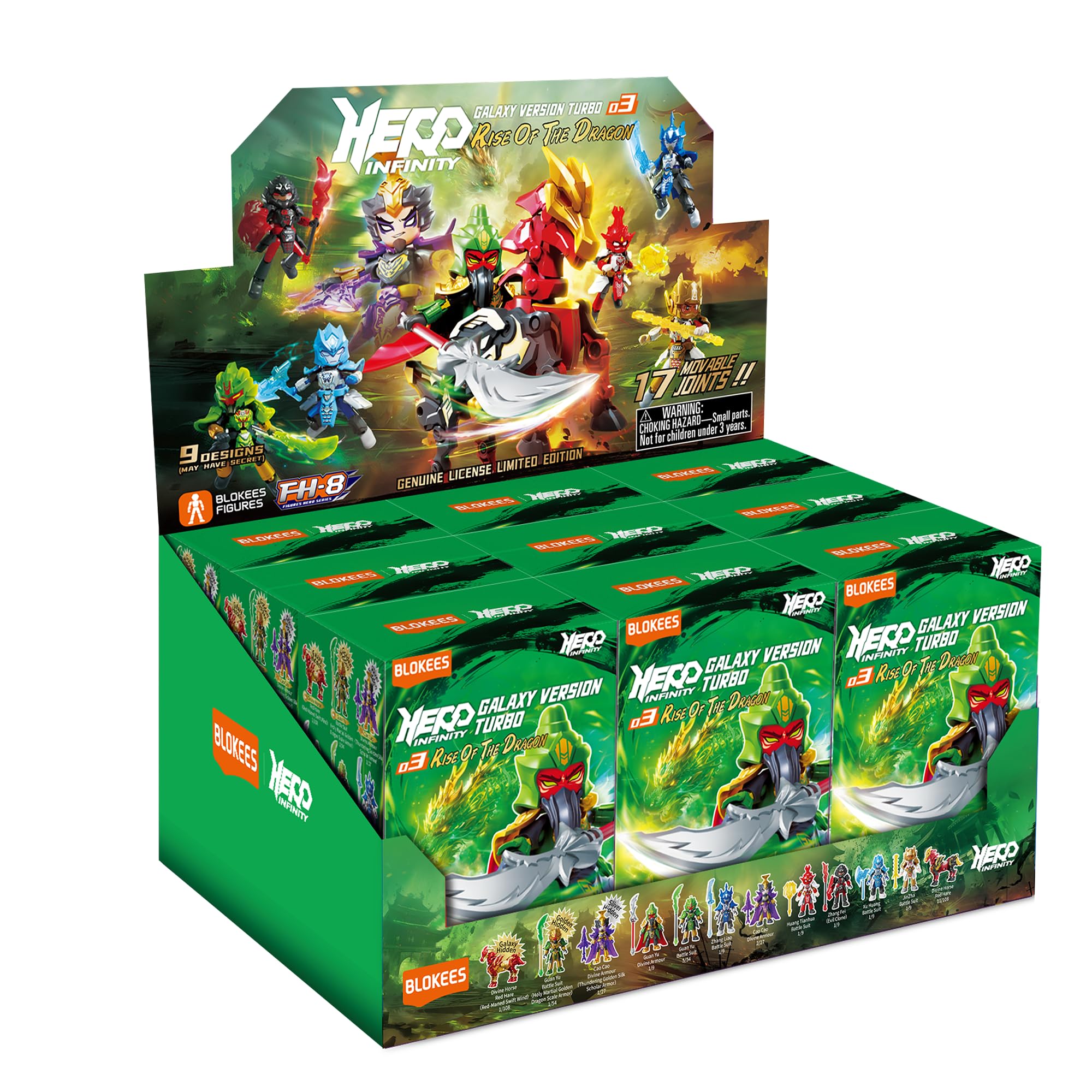 Blokees Figures Hero GTV03 HERO INFINITY Vol. 3 Rise of the Dragon